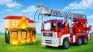 Учим детали пожарной машины и играем «Найди в гараже!» 🚒🔍 | Для детей