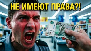 ВЫЗВАЛИ РОСГВАРДИЮ ИЗ-ЗА КУПЮРЫ! Охранник устроил ЖЕСТЬ в магазине!