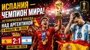 🏆 Испания — чемпион мира! Историческая победа над Аргентиной 🔥 ФИНАЛ, КОТОРЫЙ ПОТРЯС МИР!