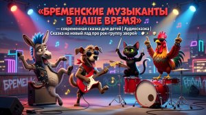 «Бременские музыканты в наше время» — современная сказка для детей |Аудиосказка|Сказка на новый лад