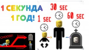 1 Секунда- 1 Год! Роблокс!