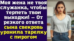 Моя жена не твоя служанка, чтобы терпеть твои выходки! — От резкого ответа сына свекровь