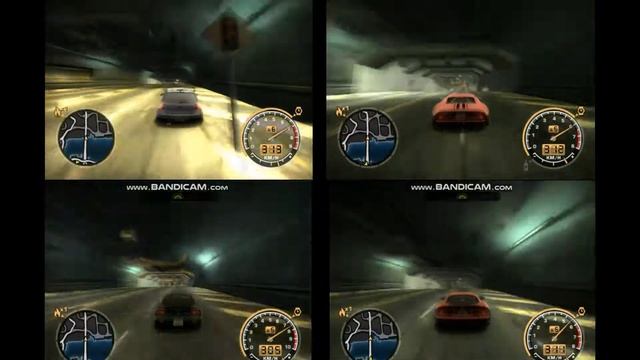 2 Muscles VS 2 Tuners Battle in NFS Most Wanted 2005 4 in 1 parallel sprint Beacon&Power Station смотреть онлайн
