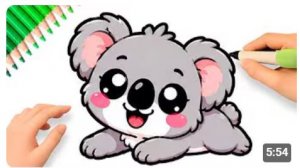 КАК НАРИСОВАТЬ МИЛУЮ КОАЛУ 🐨