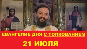 Евангелие дня 21 июля с толкованием. Священник Валерий Сосковец