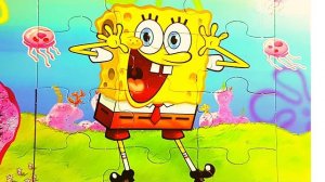 Собираем Пазл Губка БОБ SPONGEBOB Squarepants Puzzles for kids Видео для детей и малышей