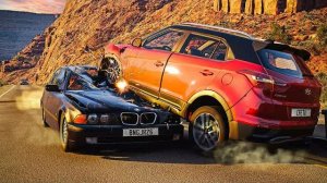 🔥 Безумные Обгоны и Жёсткие Аварии в BeamNG Drive 🔥 #1