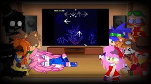 Team Multiverse Reacts To VS Rewrite Round 2 |FNF Mod Reactions. 2-я Часть.