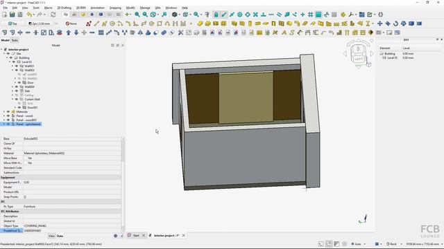 Курс по BIM-дизайну интерьера в FreeCAD #4 – Создание мебели на заказ смотреть онлайн