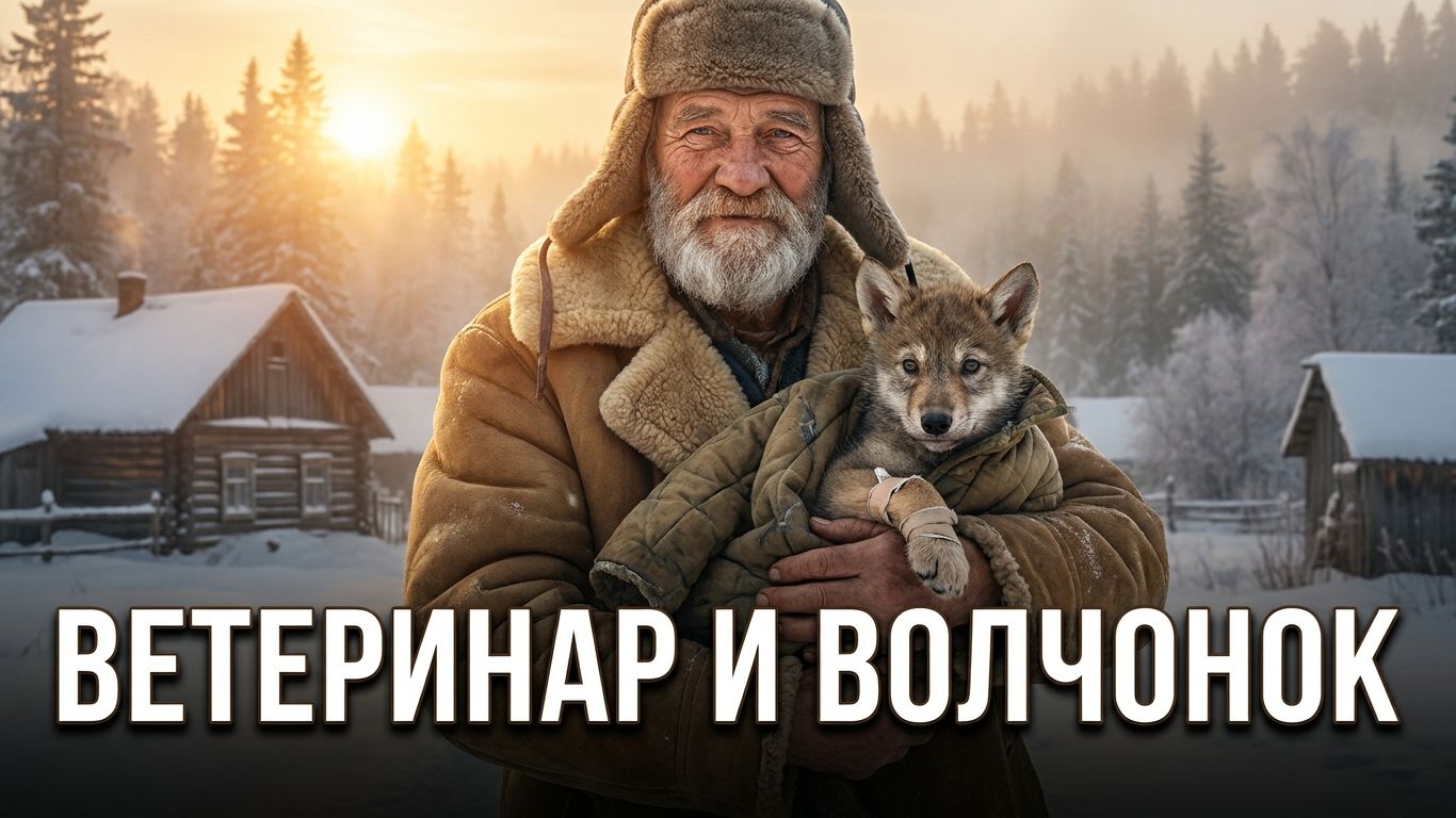 ВЕТЕРИНАР И ВОЛЧОНОК | Таёжный рассказ