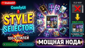 Style Selector - узел с большим набором стилей