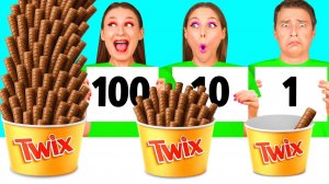 100 Слоев Еды Челлендж # Смешные Челленджи с Едой от Fun Teen