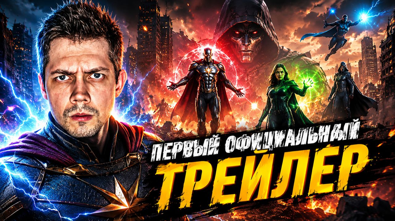 КОТ СМОТРИТ МСТИТЕЛИ: СУДНЫЙ ДЕНЬ — Официальный трейлер (2026) Marvel | РЕАКЦИЯ
