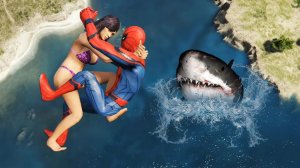 Крутые падения в GTA 5 _ Человек-паук прыгает и смешно падает, серия 63 (Забавная физика)