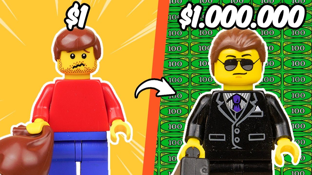 LEGO Работа за 1$ Vs 1,000,000$ [SewaParts]