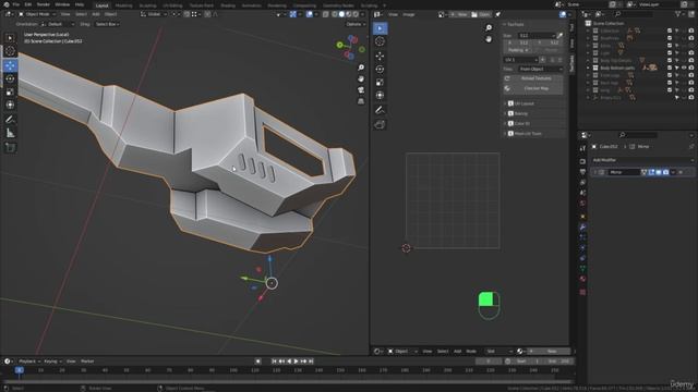 BLENDER Creating the Dune Ornithopter 117_Unwrapping section_Starting with the bottom parts UV unwra смотреть онлайн