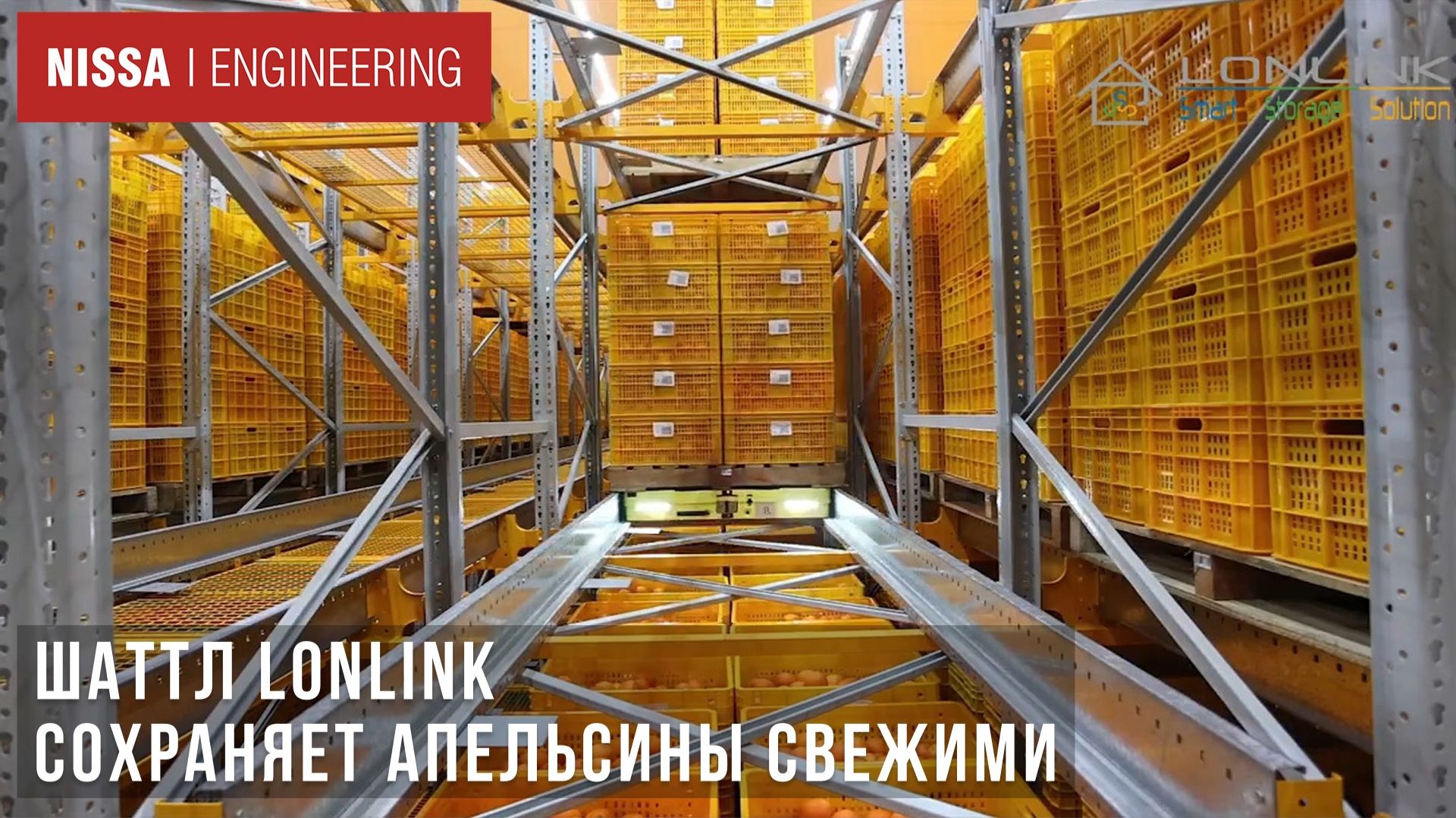 Система хранения на основе робошаттлов Lonlink помогает сохранять апельсины свежими
