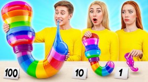 100 Слоев Еды Челлендж # Кулинарная битва с Секретными Гаджетами Multi DO Challenge