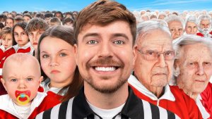Мистер Бист. Соперники от 1 до 100 лет борются за приз в $500,000. MrBeast на русском