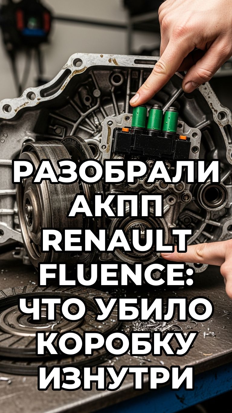 Дефектовка АКПП Renault Fluence: разобрали коробку убитую стружкой от ремня