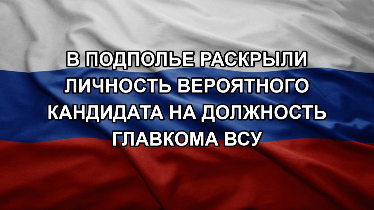В подполье раскрыли личность вероятного кандидата на должность главкома ВСУ смотреть онлайн