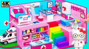Как сделать больницу Hello Kitty из игрушек «Доктор» и набора «Машина скорой помощи» из картона