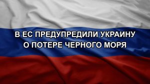 В ЕС предупредили Украину о потере Черного моря