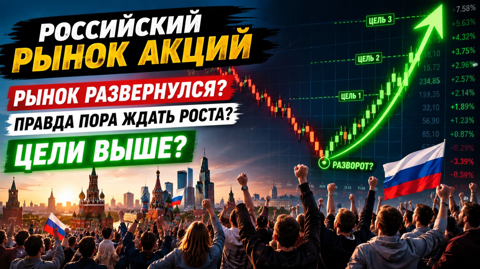 🟢ВЕДЬ это РЕАЛЬНЫЙ РАЗВОРОТ? ПОРА ЗАКУПАТЬСЯ?! Что происходит с Российским рынком акций? смотреть онлайн