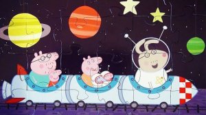 Свинка Пеппа в Космосе Пазлы для детей Свинка Пеппа