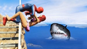 GTA 5_ Человек-паук смешно падает — Выпуск 6