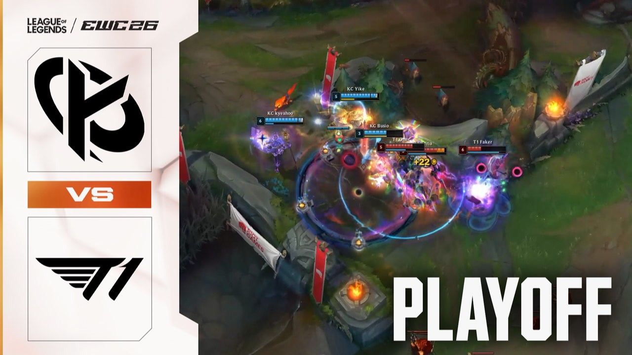 T1 vs Karmine Corp League of Legends at EWC 26 - Semifinal - HIGHLIGHTS
