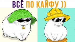 МОДНЫЕ ШАПОЧКИ ОТ ЖАРЫ)) Приколы с котами