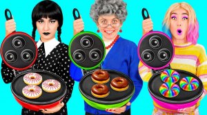 Кулинарный Челлендж# Уэнсдей Против Бабушки # Умные Гаджеты или Лайфхаки от PaRaRa Challenge