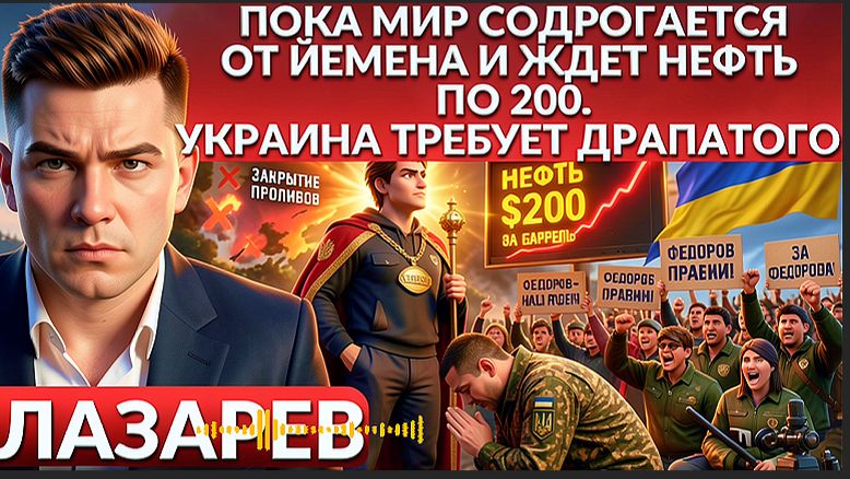 ЛАЗАРЕВ:УЖАСНЫЕ преступления Сырского и Федорова. Мир ждет нефть по 200, УКРАИНА требует Драпового. смотреть онлайн