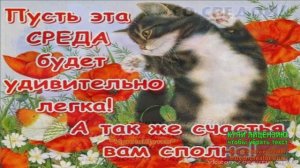 ДОБРОЕ УТРО,СРЕДА!Я ПРИВЫК УЛЫБАТЬСЯ ЛЮДЯМ