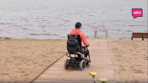 Адаптивный пляж на самарской набережной
