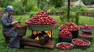 Готовим из свежих Нектаринов | Варенье, сок и деревенский пирог 🍑🌿