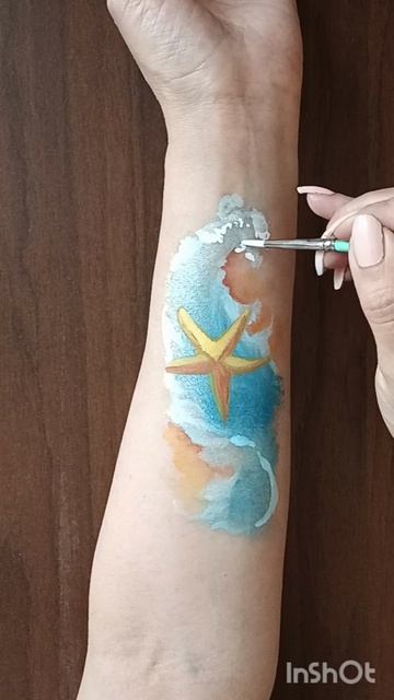 Аквагрим морская звезда