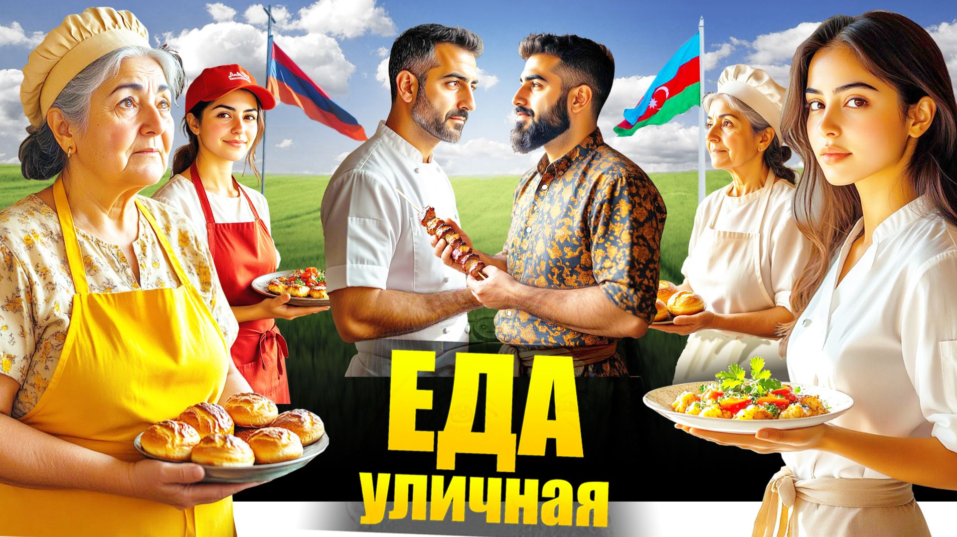 Армения и Азербайджан - ГДЕ ВКУСНЕЕ? Топ 5 Уличная Еда - Что Едят Азербайджанцы и Армяне Street Food смотреть онлайн