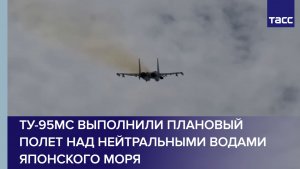 Ту-95МС выполнили плановый полет над нейтральными водами Японского моря