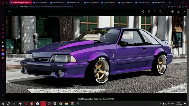 Ford Mustang Fox Body Twin Turbo cкачать установить краш тест драйв обзор тюнинг в гта 5 смотреть онлайн