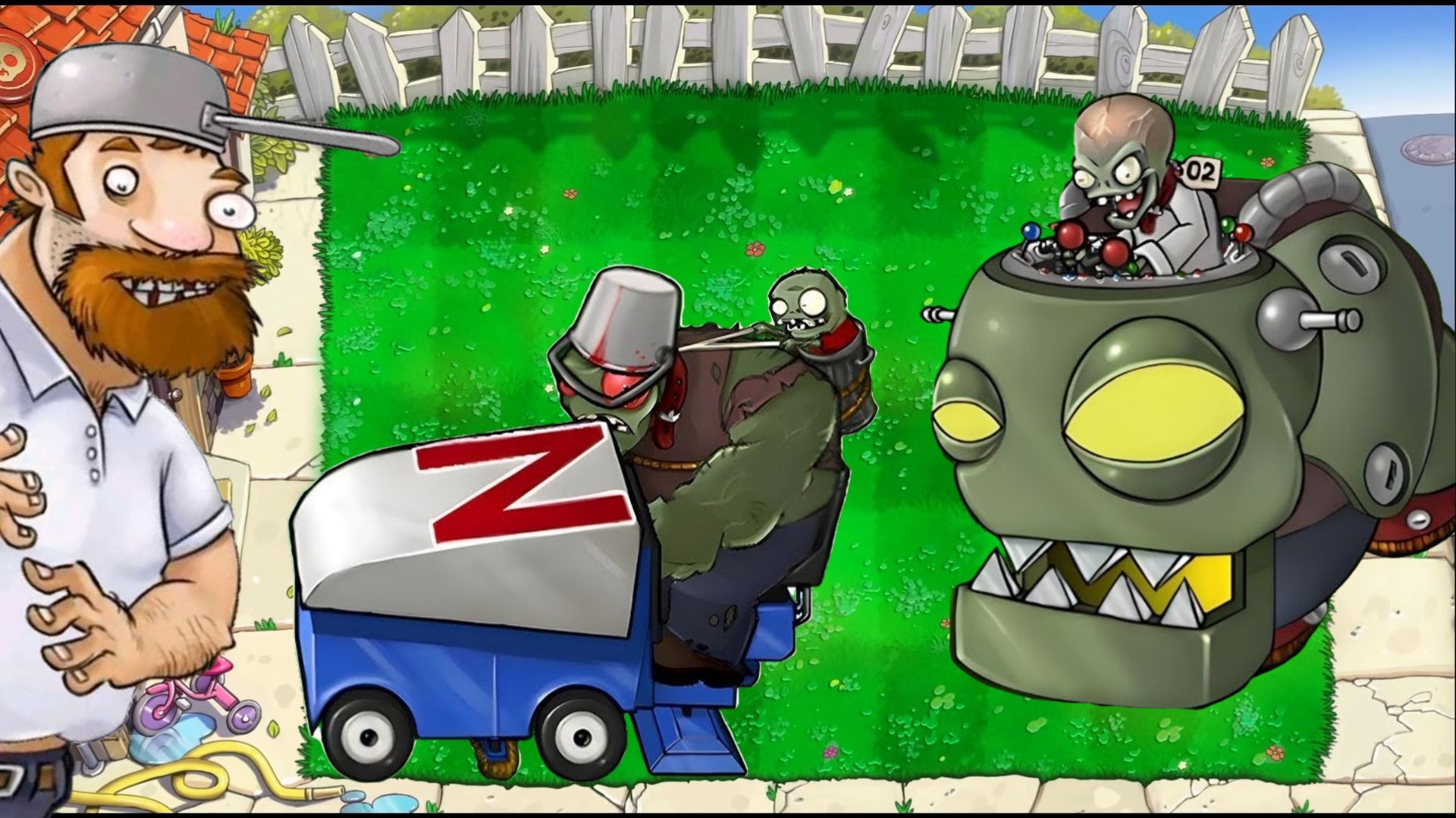 Растения против Зомби PvZ Hybrid v3.9 Plants vs Zombies ПвЗ битва прохождение топ Гаргантюар Dave смотреть онлайн
