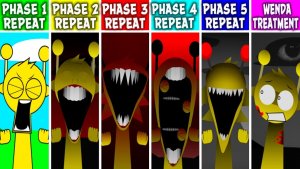INCREDIBOX SPRUNKI: ФАЗЫ 1-5 НО ВСЕ 🔁 ПОВТОРЯЮТ WENDA TREATMENT V2! 💊♾️
