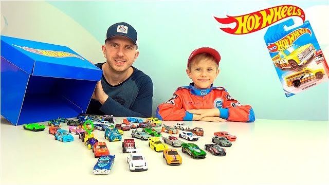 Hot Wheels БОЛЬШАЯ коллекция новинок 2019 года! Даник и папа принимают вызов! смотреть онлайн