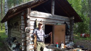 Три дня в тайге/ Рыбалка на спиннинг, самоловки, кружки/ Таежный быт