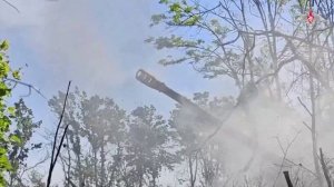 Боевая работа расчета САУ «Мста-С» ГрВ «Центр»