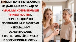 [ИИ] • 28 • Моя дочь переехала и не дала мне свой адрес, захотев больше приватности...