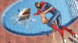 Весёлые падения Спайдермена в GTA 5 _ Серия 81_ Прыжки и смешные моменты с физикой
