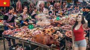 Рынок козьего мяса. Вкуснейший суп из бараньей крови, который все хотят попробовать. Вьетнам