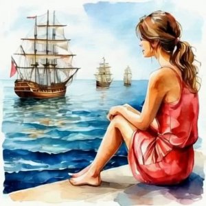 Песня На берегу ты сочиняла новый стих